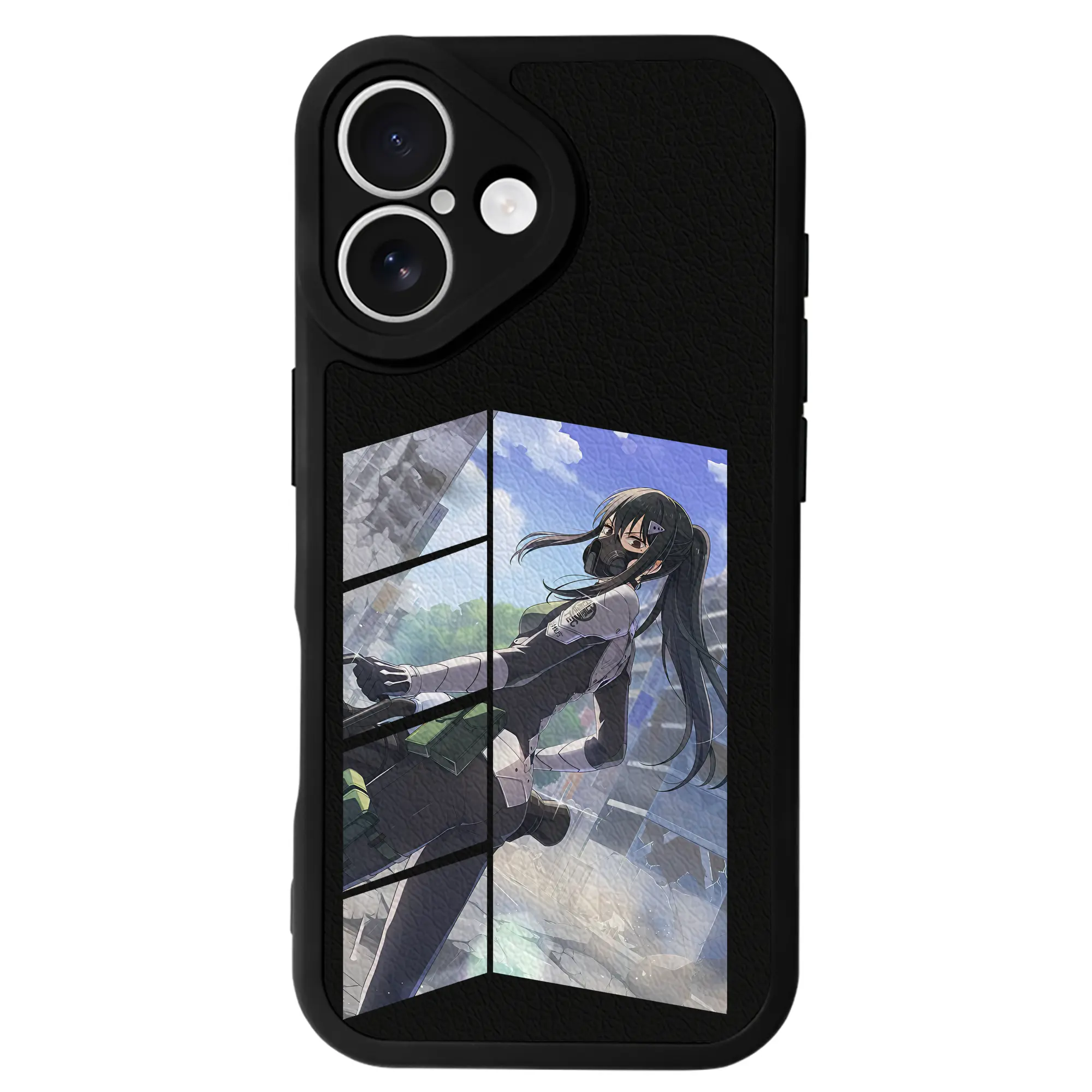 怪獣8号 グッズ,亜白ミナ - IPhone 16シリーズ対応 ・ シリコンスマホケース ・ レザー調 ・ 高精度フィット ・ 耐衝撃 ・ ワイヤレス充電対応 ・ 精密カット